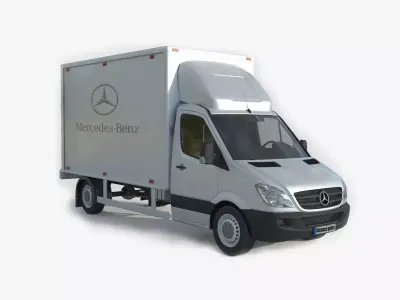 Mercedes Benz Sprinter 316 CDI Bakgavellyft 3D model