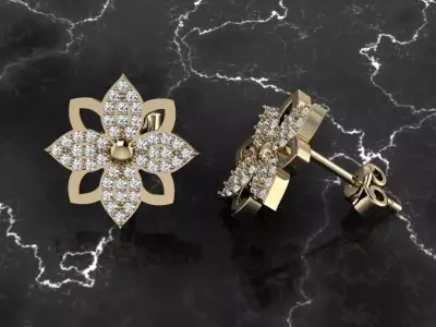 Jewelry Earring 3D print model