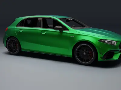 Mercedes-Benz AMG A45 S Low-poly 3D model