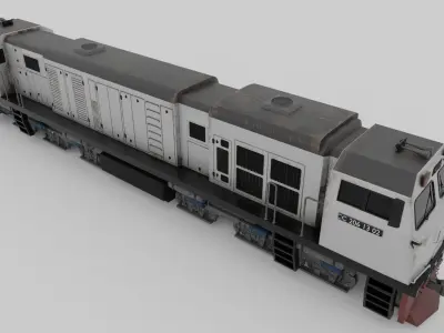 Locomotive CC 206 Low-poly 3D model