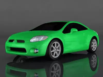 Mitsubishi Eclipse GT Low-poly 3D model