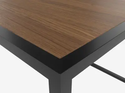 Coffee table Seaford rectangle 3D model