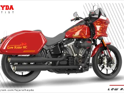 H-D Low Rider Cruiser Bike 3D model