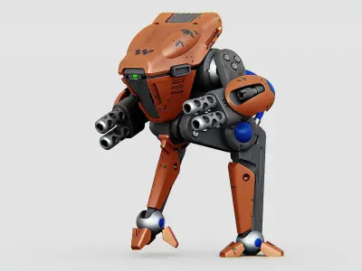 BATTLE DROID TORROUS Rigged for Unreal Engine - Unity - MIXAMO 3D model