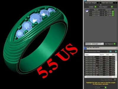 Luxury Men Rings Designs 4MR045 3D print model