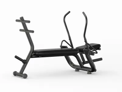 Technogym Element AB Workout Crunch Bench 3D model