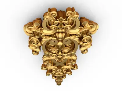 carved classic decorative ornament cnc 3d printing stl 11 3D model
