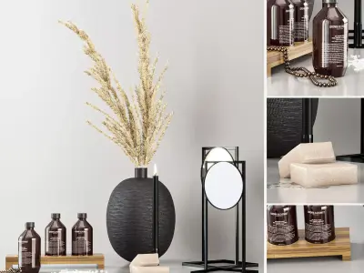 Bathroom accessories 3D model