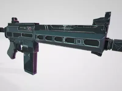 3D Assault Riffle Model Free low-poly 3D model