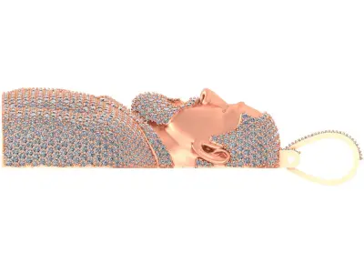 Custom 3D Face Bust Portrait Pendant Free 3D print model