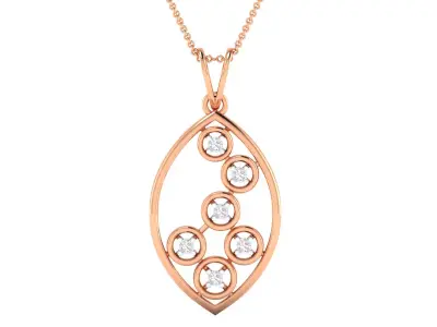 Women pendant 3D print model 11