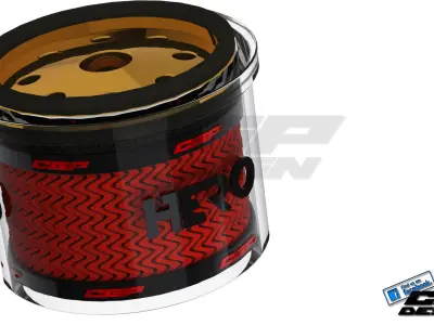 PINKI Oil filterdesigned by HERO Free 3D model