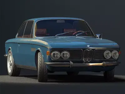 Stylish cars Low-poly 3D model purchase