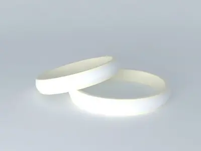 Ring pair of bangles Free 3D model