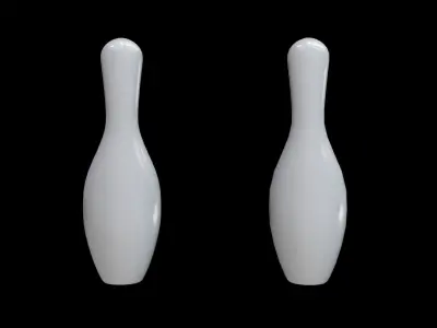 Bowling Pin Low-poly 3D model
