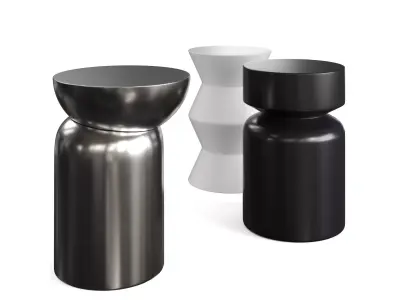 three side table by laredout vol 1 3D model