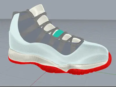 Nike Air Jordan 3D model get