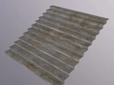 Stairs Court Low-poly 3D model