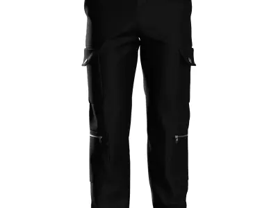 Male cargo pant 3D model