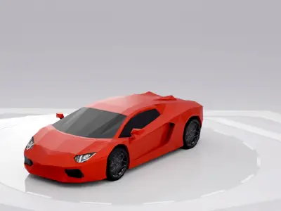 Low Poly Car Collection  Low-poly 3D model