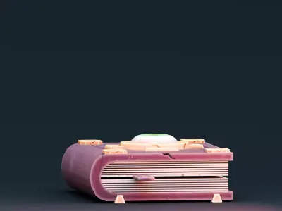 Stylized Halloween Props - Witch Book Low-poly 3D model