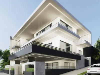 Modern House 3D model 11