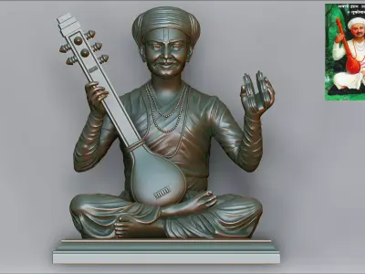 Sant Tukaram Maharaj 3D print model