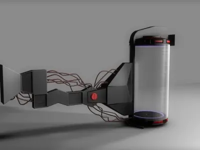 Sci-fi Lab Container  Free 3D model