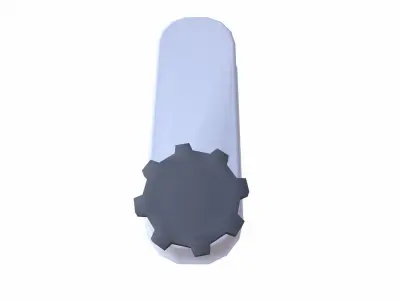 Car AC Water Tank Low-poly 3D model