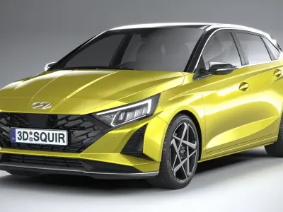 Hyundai i20 2024 3D model
