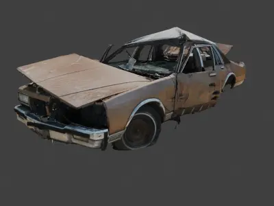 Rusty Car 1 3D model