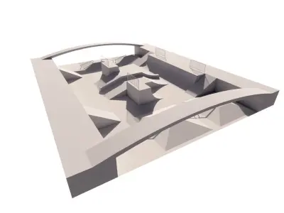 Skatepark-Skate Park PACK 3D model