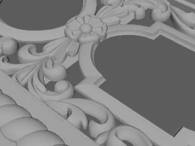 gate for the church 3D model