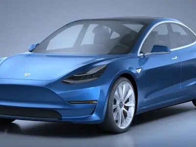 Tesla Model 3 2018 3D model