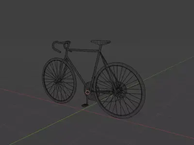 Bycicle Free low-poly 3D model