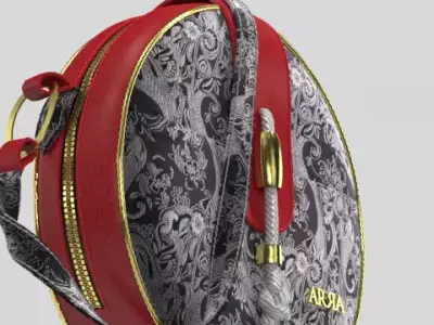 Cute round bag 3D model