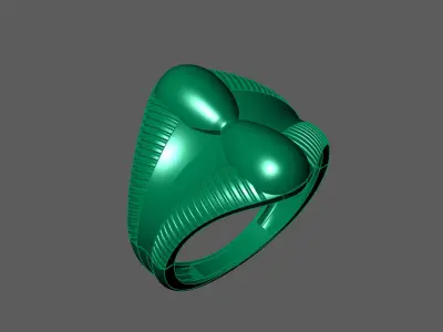 Plain Ring Women Ready STL 3DM Models Womens Rings 3D models 3D print model 41