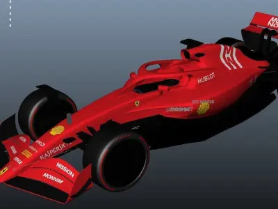 f1 2021 detailed model 3D model