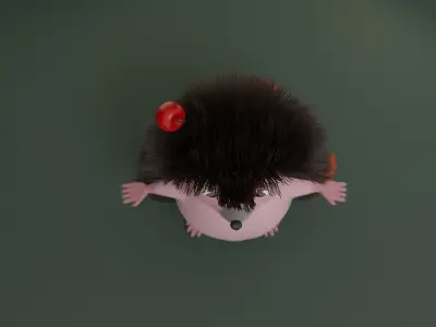 Hedgehog cartoon 3D model