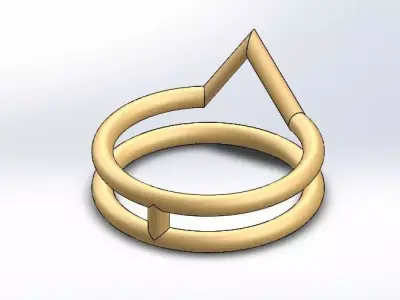 Simple ring  Free 3D print model buy