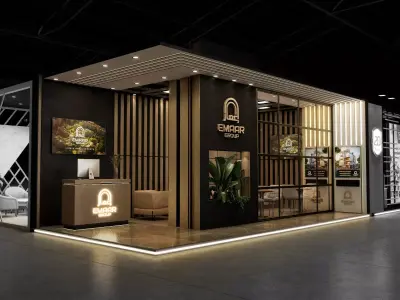 real estate Booth Exhibition Stand 3D model