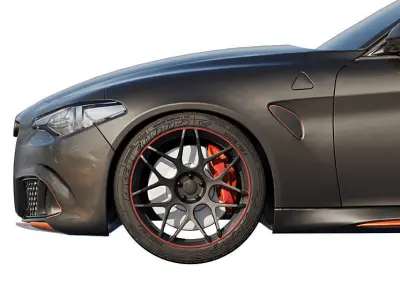 Alfa Romero QV 600 Low-poly 3D model