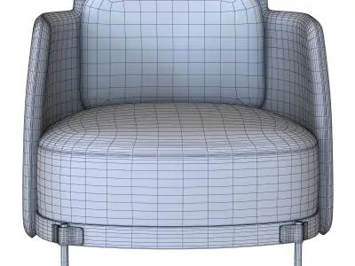 Tape chair by Minotti Free 3D model