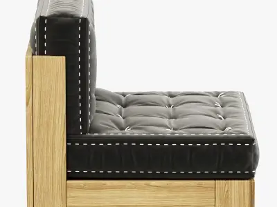 RH Teen Callum Armless Chair 3D model