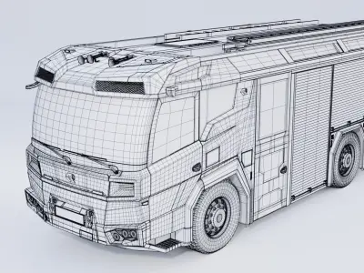 Rosenbauer RT Fire Truck 3D model