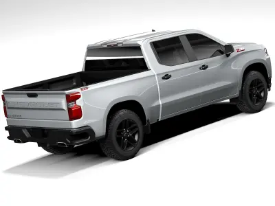 Chevrolet Silverado Custom Trail Boss 2019 3D model