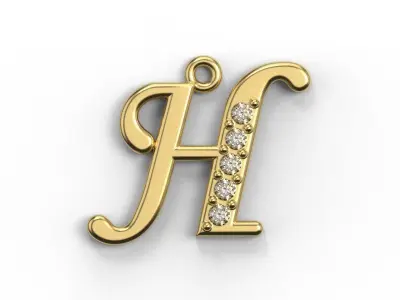 Pendiente  ABECEDARIO 3D print model