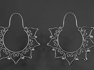 earrings 3D model