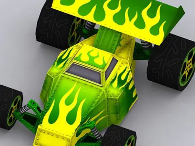 Road rush Xtreme cars megapack Low-poly 3D model