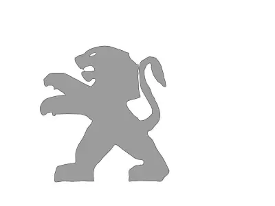 Peugeot Logo 3D print model